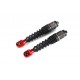 Shock Shaft (8mm) Set w/Alloy ball ends 2Pcs - FRONT RED | Rovan Sports